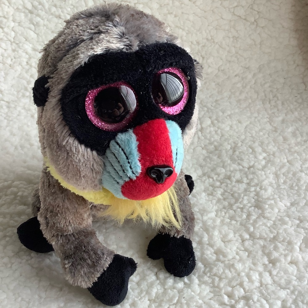 TY Beanie Boo Baboon Wasabi Stuffed Animal Plush